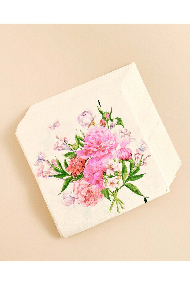 Assorted Floral Paper Napkins (20 Piece)