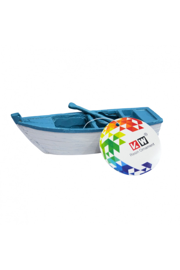 Resin Ornament Boat Aquarium Decoration, 13.5X4.5X4Cm