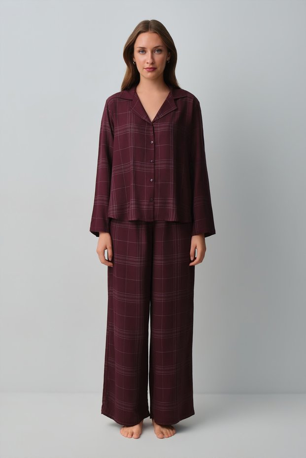 Mariana Shirt Collar Pajama Set