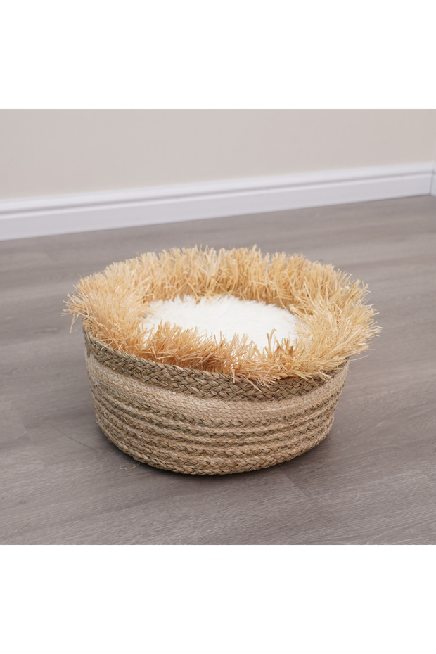 Cat Bed Basket 40X40X18H Cm
