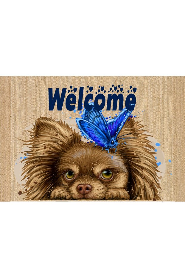 Dog Figured Door Mat 40 X 60 cm