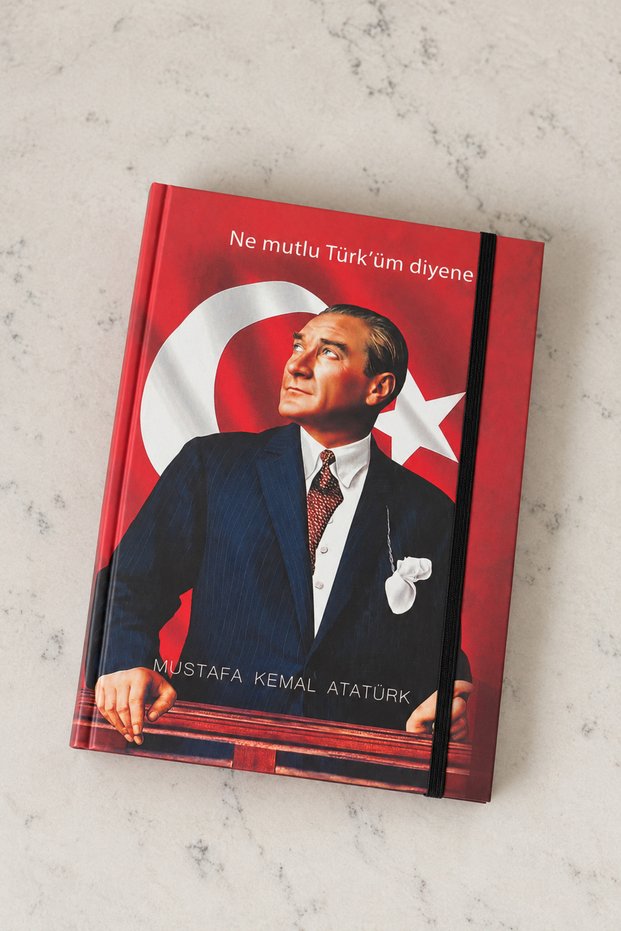 Ataturk Themed Hardcover Lined Notebook – 14X20 cm | 168 Sheets | 8 Different Designs