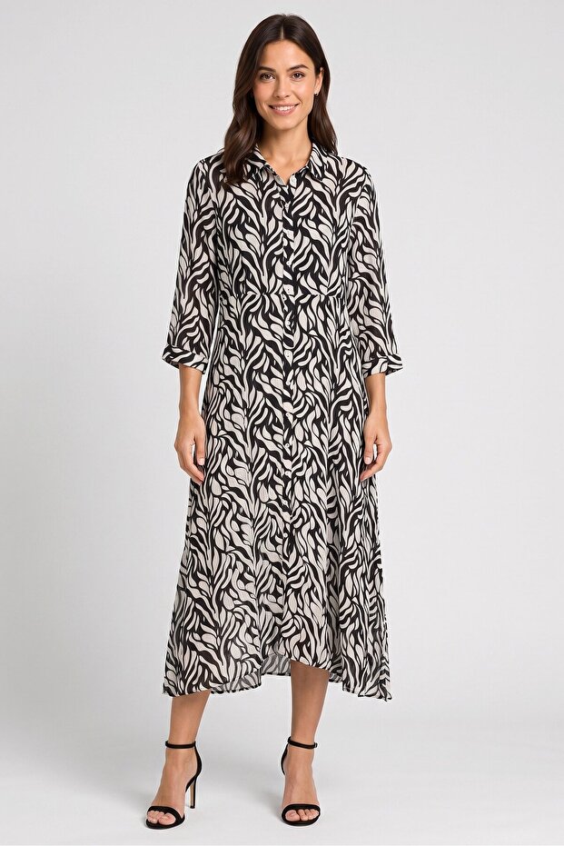 Women Allover Print Maxi Dress, Multicolor