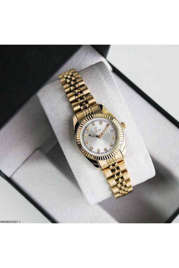 Hm28635S01-1 Women Wrist Watch with Steel Cord