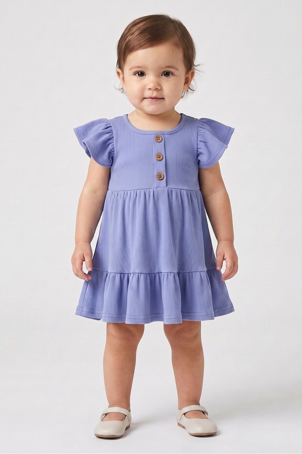 Toddlers 3 Pieces Floral Print Dresses, Multicolor