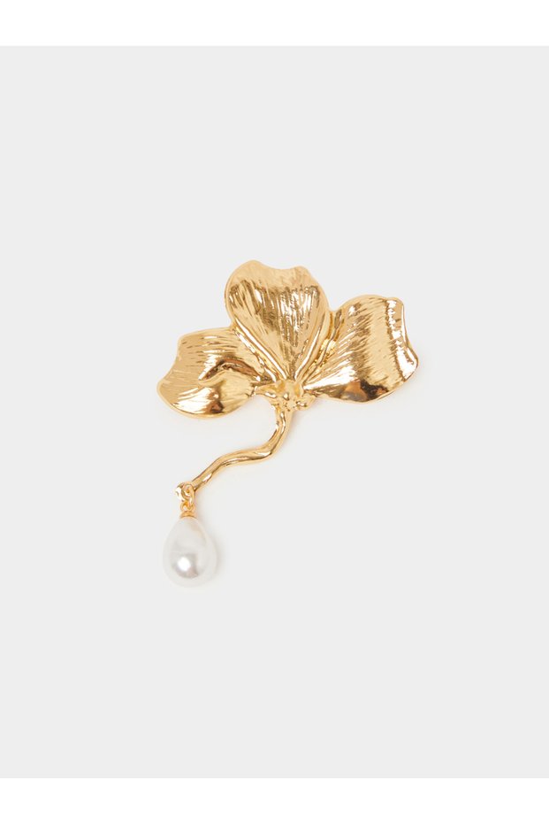 Flower Pearl Brooch