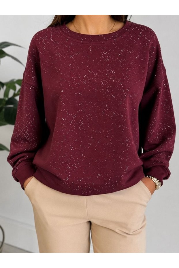 Basic Model Silvery Casual Sweatshirt