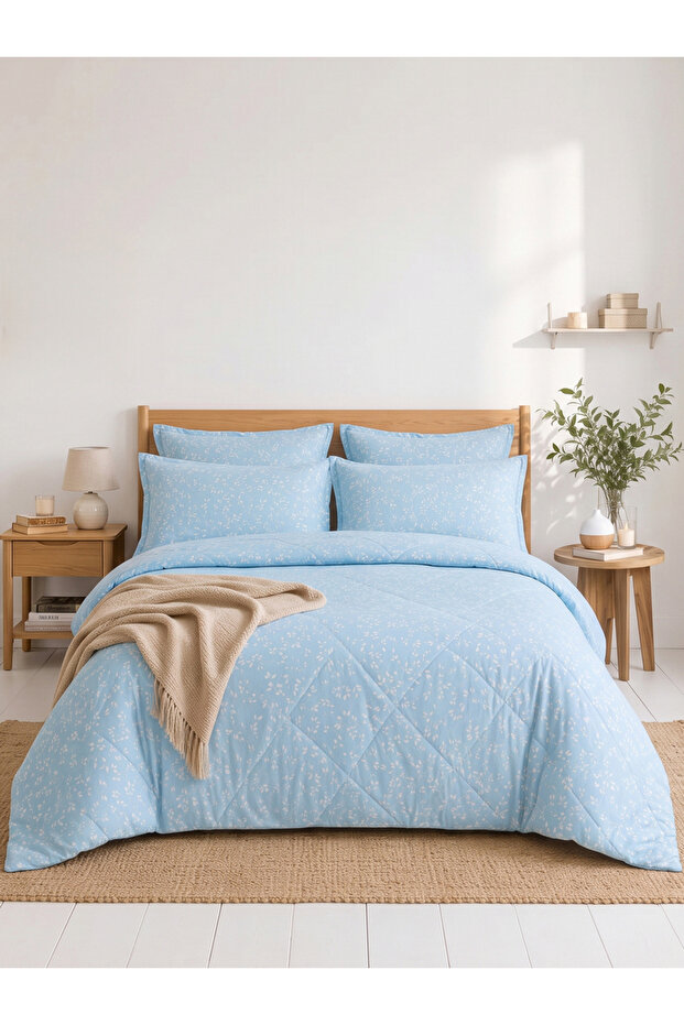 4-Piece Printed Comforter Combo Set (Comforter, Bedsheet and 2 Pillow Covers)