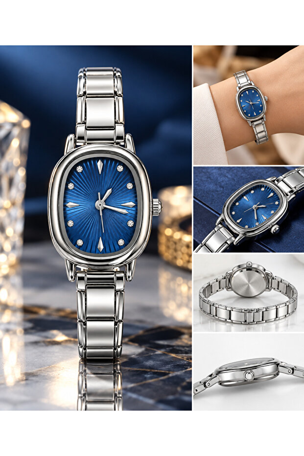 Noumation Adjustable Spring Flexible Cord Steel Women's Watch