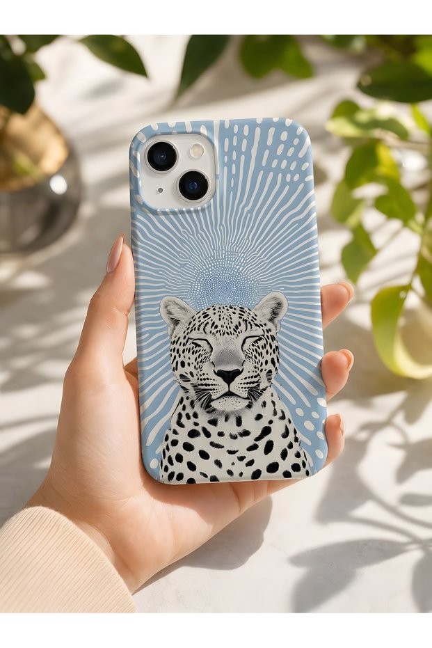 iPhone 15 Plus Compatible Launch Silicone Fast Cheetah Themed Shock Absorbing Case Blue