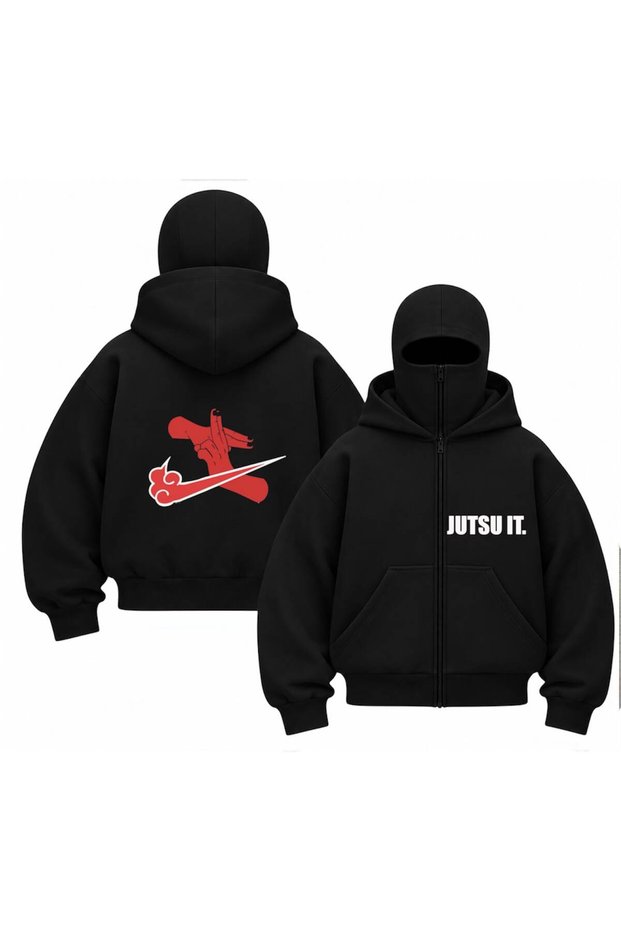 Snow Masked Balaclava Jutsuit Ninja Hoodie Sweatshirt