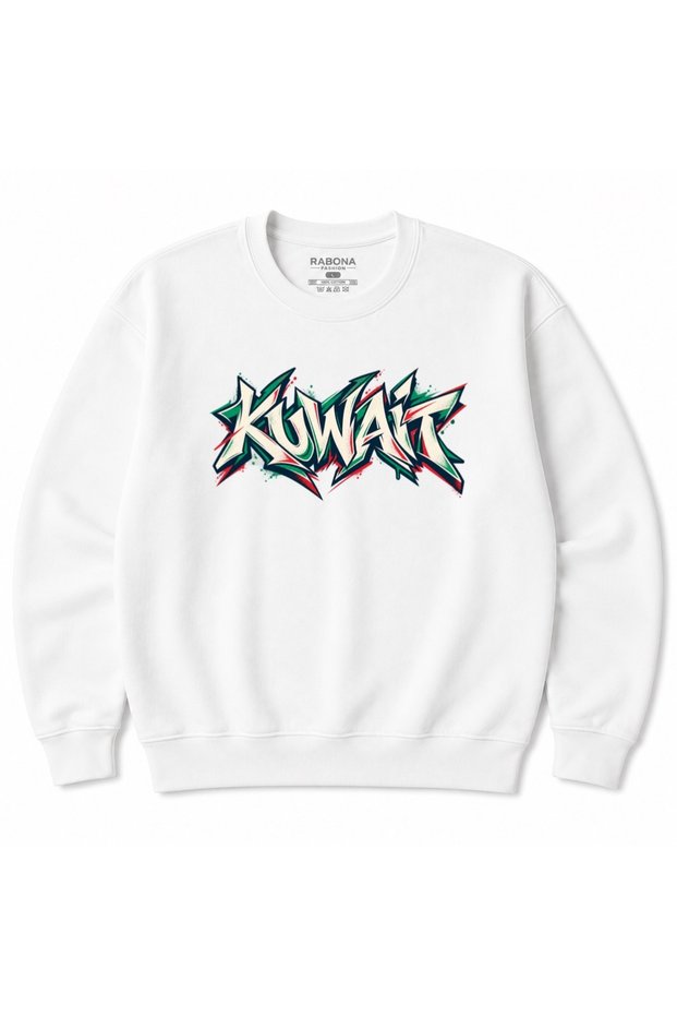 Kuwait Street Graffiti Lettering Graphic Sweatshirt