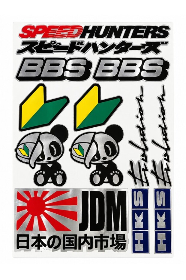 Metalized Sticker Set Vehicle Sticker/ Bicycle Sticker/ Motorcycle Sticker
