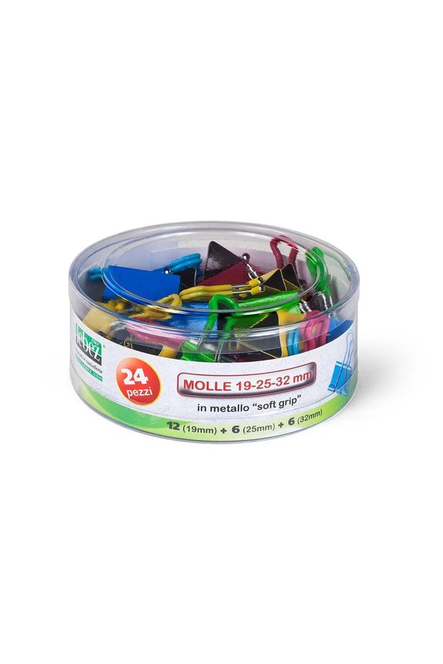 Colored soft-grip clips 572