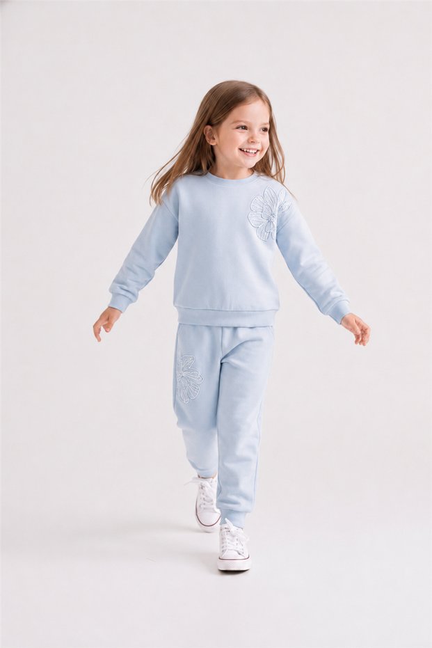 Girl's Violet Suit 4-8 Years Blue