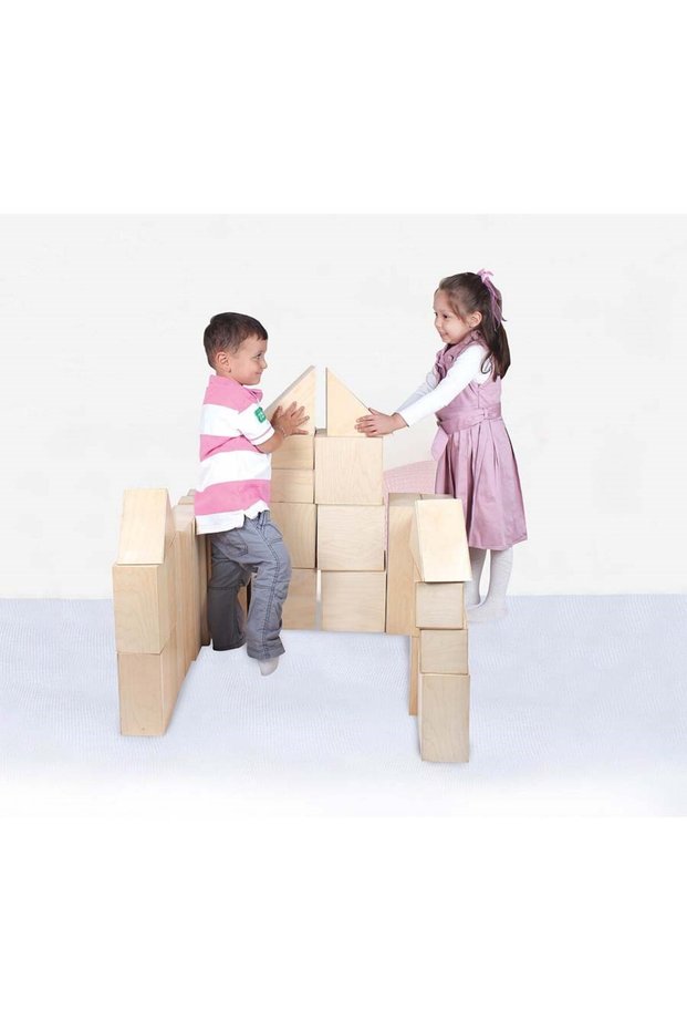 Woody Mega Wooden Blocks 53 Pieces
