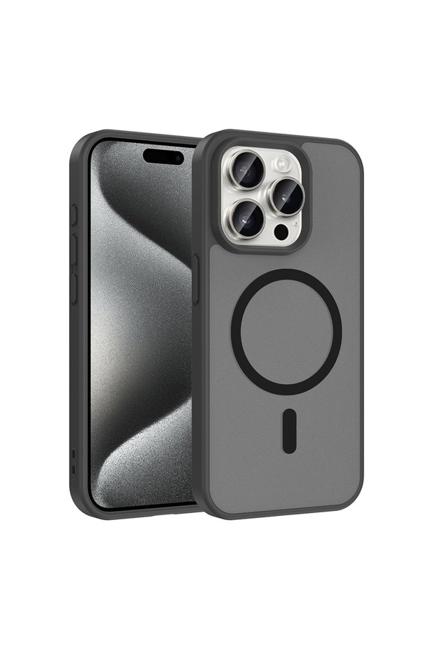 iPhone 15 Pro Case Magsafe Camera Protected Matte Anti-Fingerprint