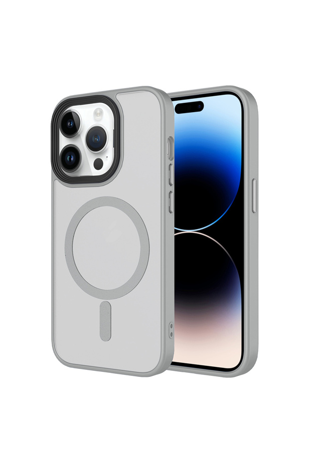 iPhone 14 Pro Case Magsafe Supported Camera Raised Matte Anti-Fingerprint Silicone
