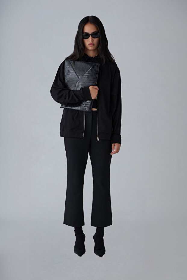 Black Loe Croco Bag