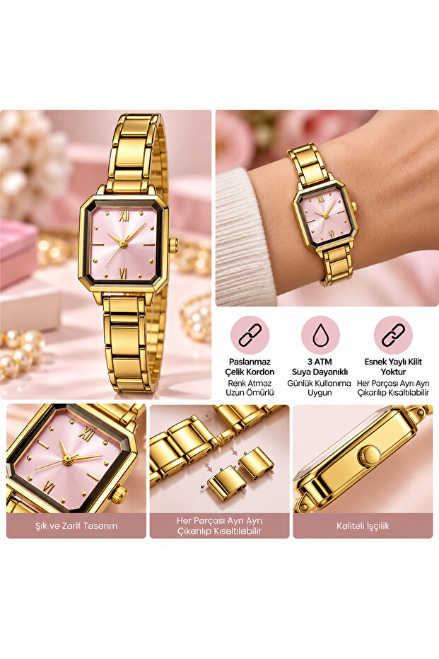 Noumation Adjustable Spring Flexible Cord Steel Watch