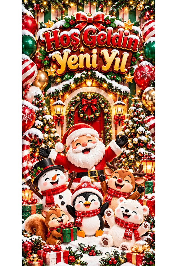 New Year Themed, Welcome New Year, Photo Shoot, Celebration, School Event Fabric Backdrop
