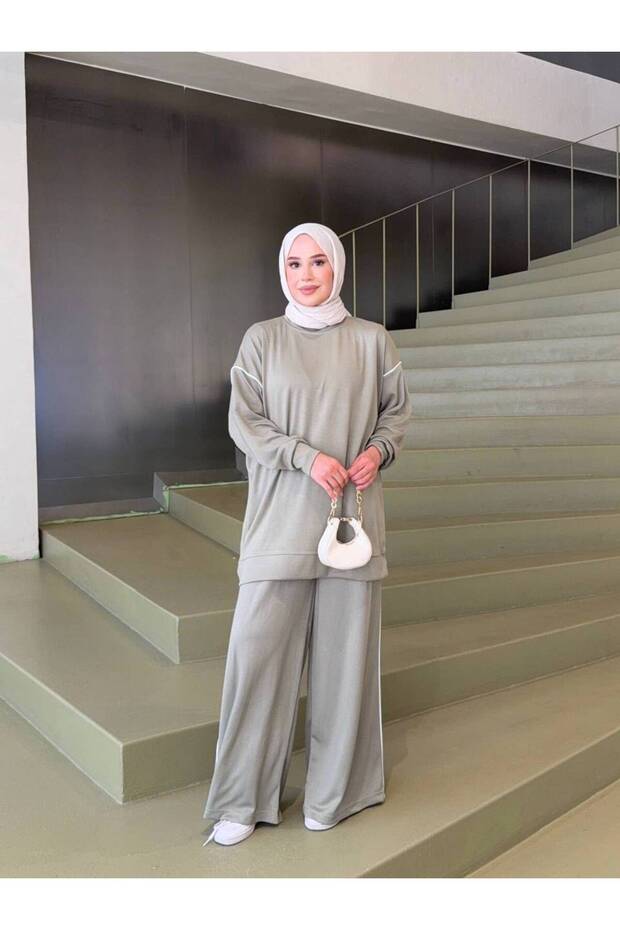 Women's Hijab Tunic and Pants Double Set