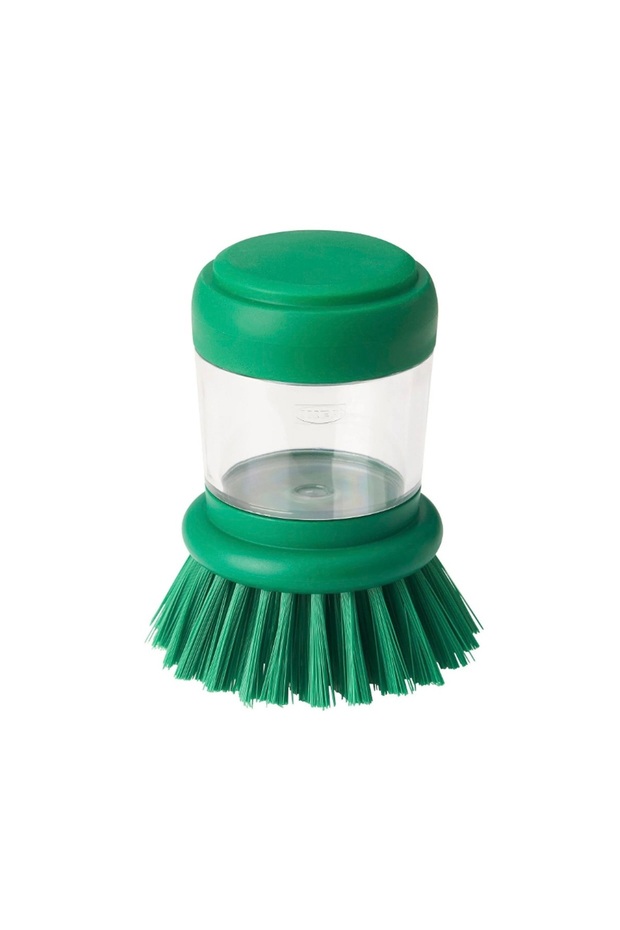 Videveckmal Brush with Detergent Container, Bright Green