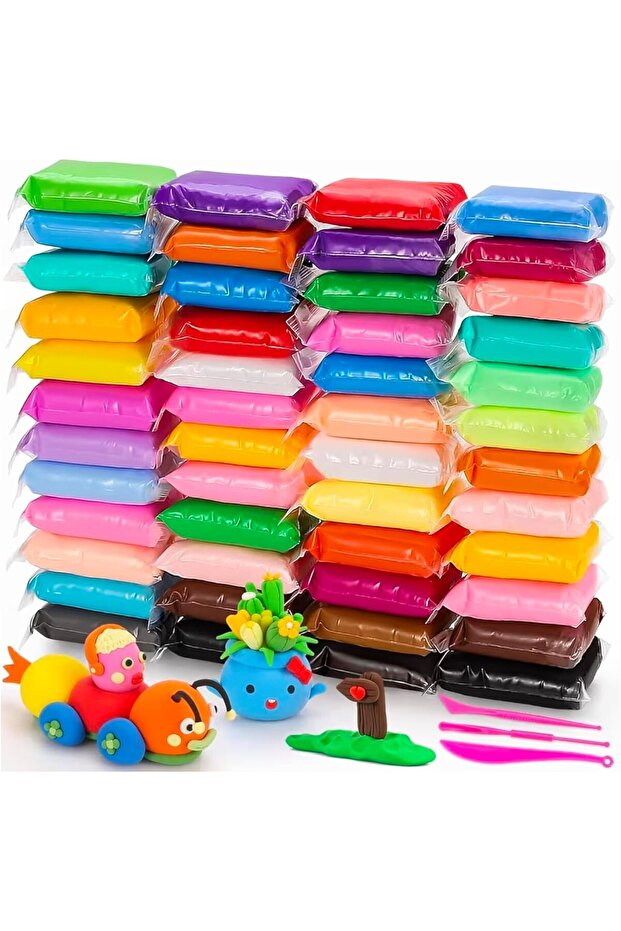 Clay 48 Color Non-Toxic for Kids Soft, Modeling Clay Magic Clay with Sculpting Tools Lightweight, DIY Crafts and Modeling Fun