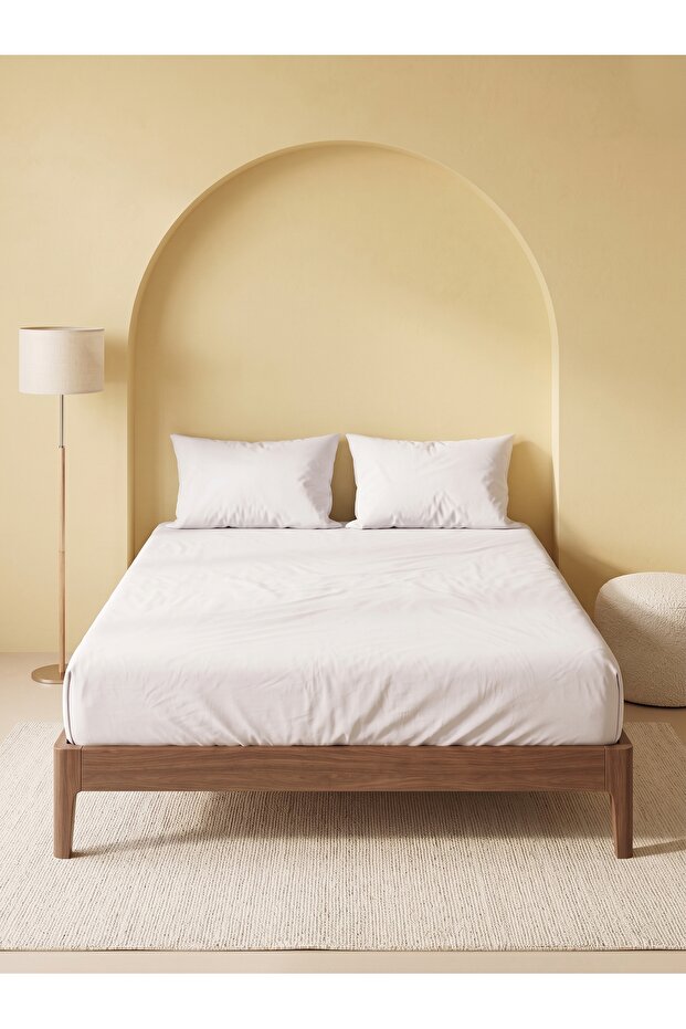 White Double Cotton Flat Sheet