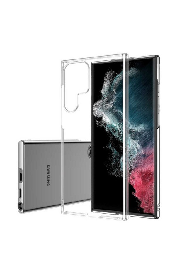 Galaxy S22 Ultra Case Ultra Thin Non-Yellowing Hard Mica Camera Raised