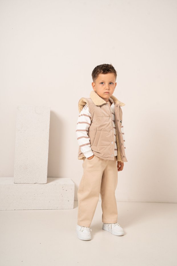 Baby Boy & Child 3-Piece Set with Plush Inflatable Vest