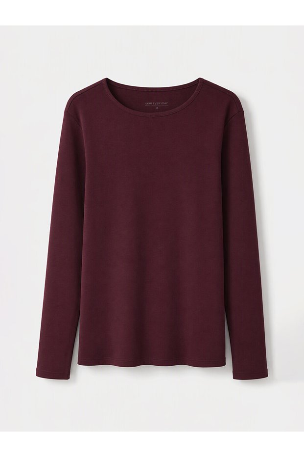 Plum Crew Neck 100% Cotton Women's T-Shirt