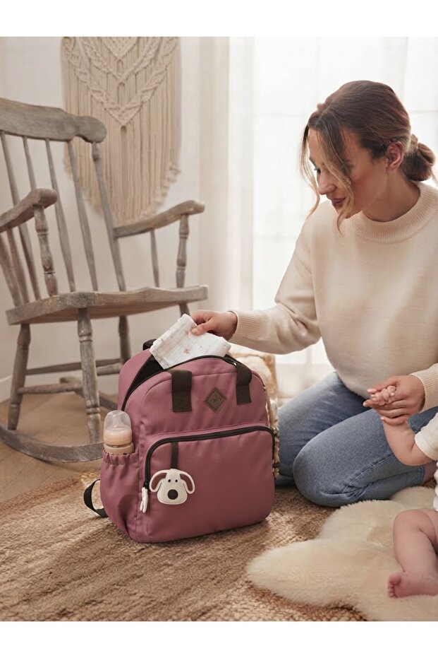 Mother Baby Care Backpack with Thermal Bottle Compartment Baby Kids Bag