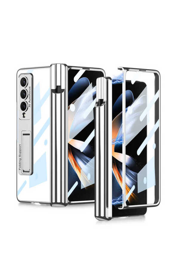 Galaxy Z Fold 4 Case Case with Stand and Pen Compartment