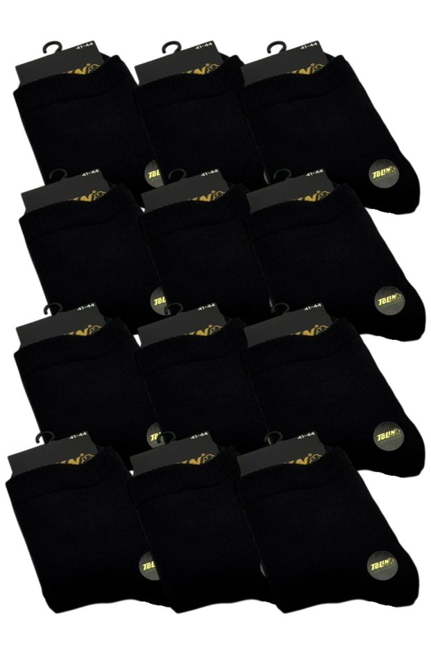 Men's 12-Pack Half-Toe Towel Booties Socks 097
