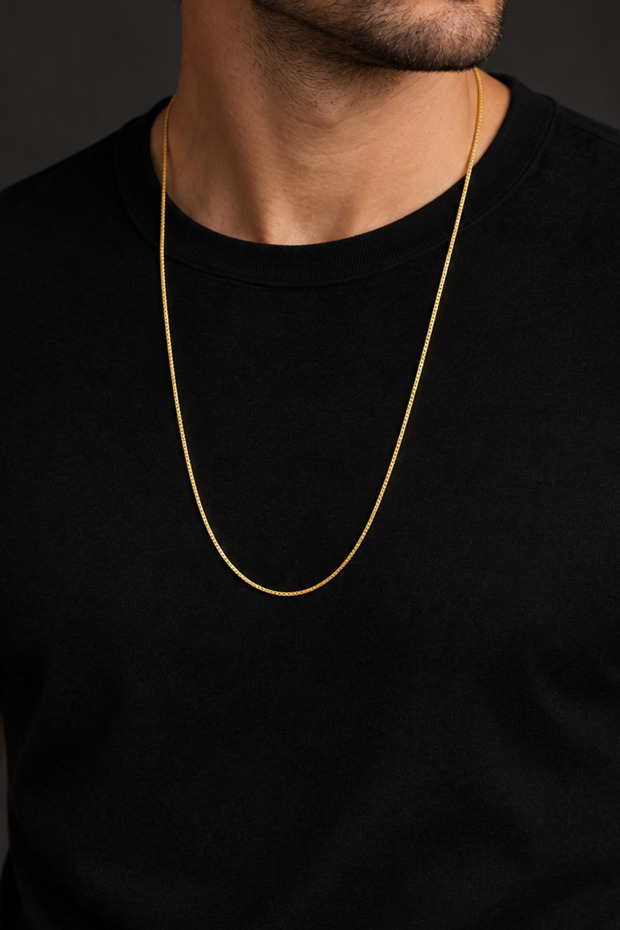 Stainless Steel Thin Snake Chain Necklace