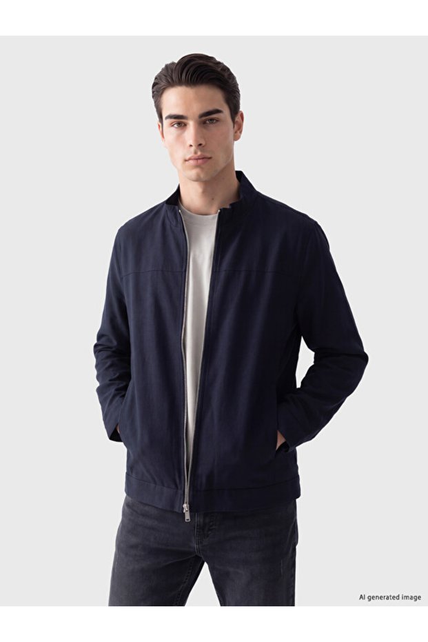Timeless Clothing & Timeless Choices Standard Fit Stand Collar Men's Coat