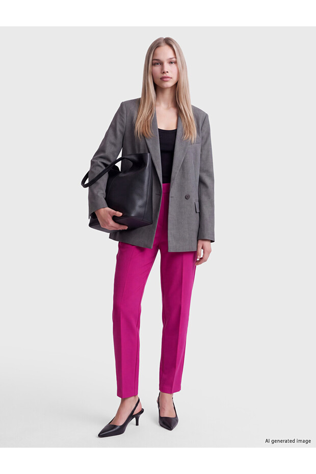 Sparkling Choices from Shining Store High Waist Women's Cigarette Pants