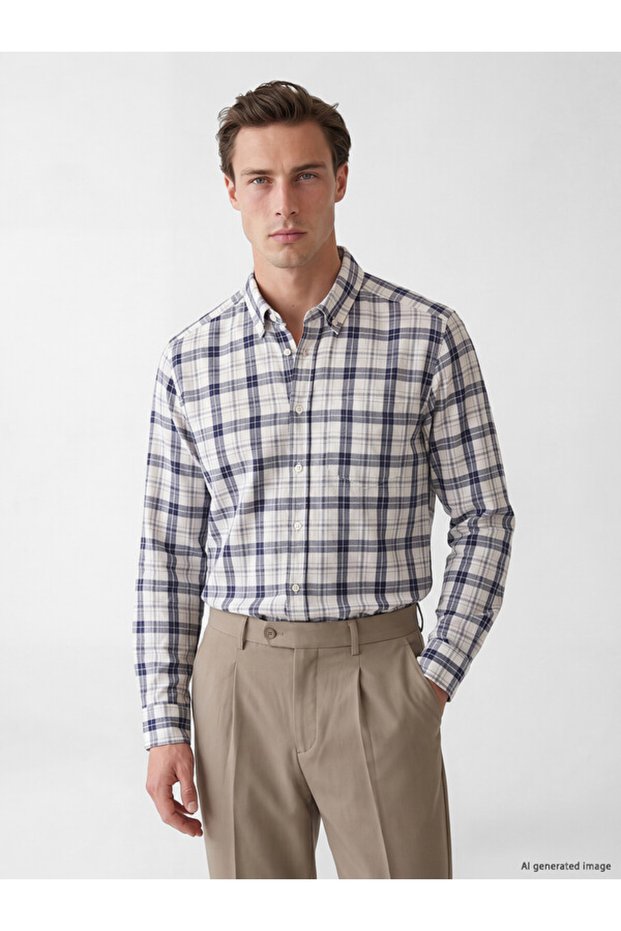 Standard Fit Gabardine Men's Shirt for Style Enthusiasts from Uzg Store