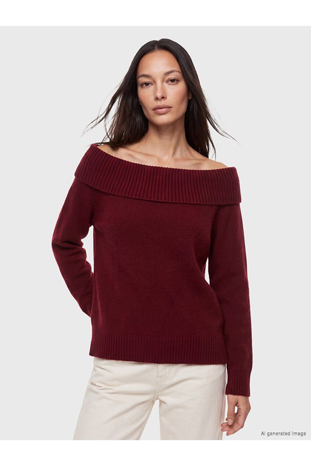 I Wide Roba Collar Women's Knitwear Sweater from Freezen Store