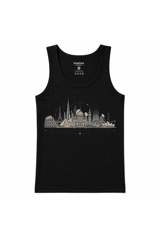 World Architecture Archive Global Landmarks Graphic Tank Top
