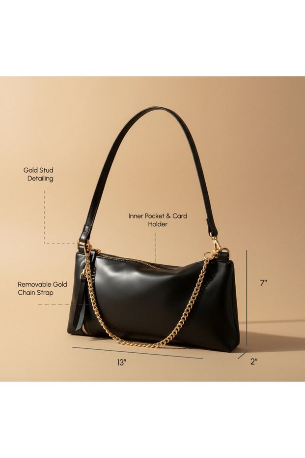 Noir Convertible Shoulder to Sling Bag
