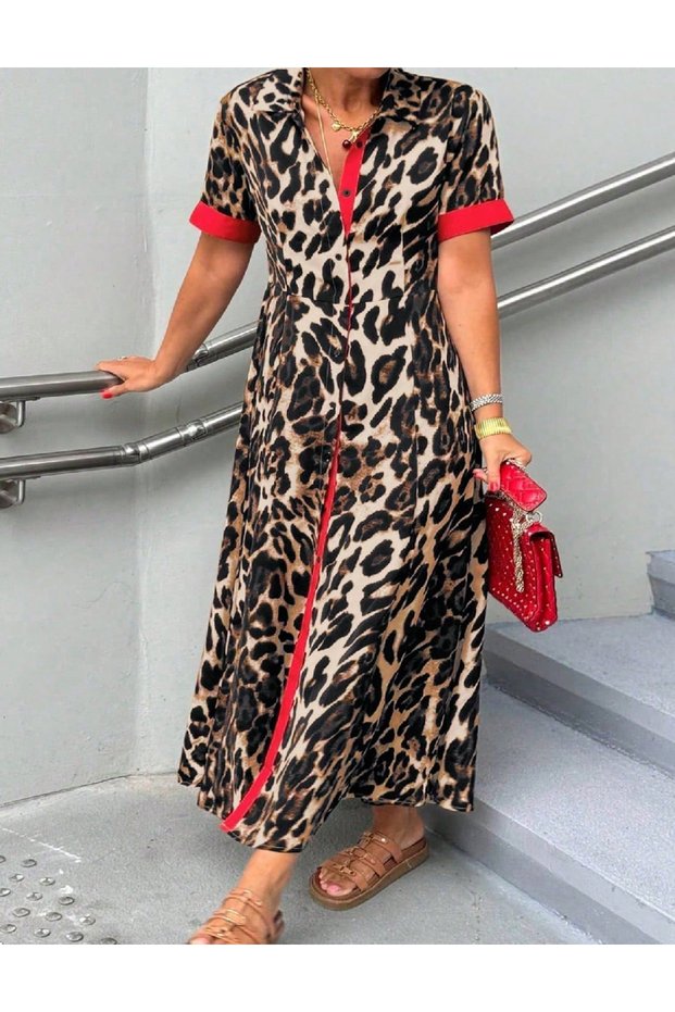 Rochie lunga, Animal print