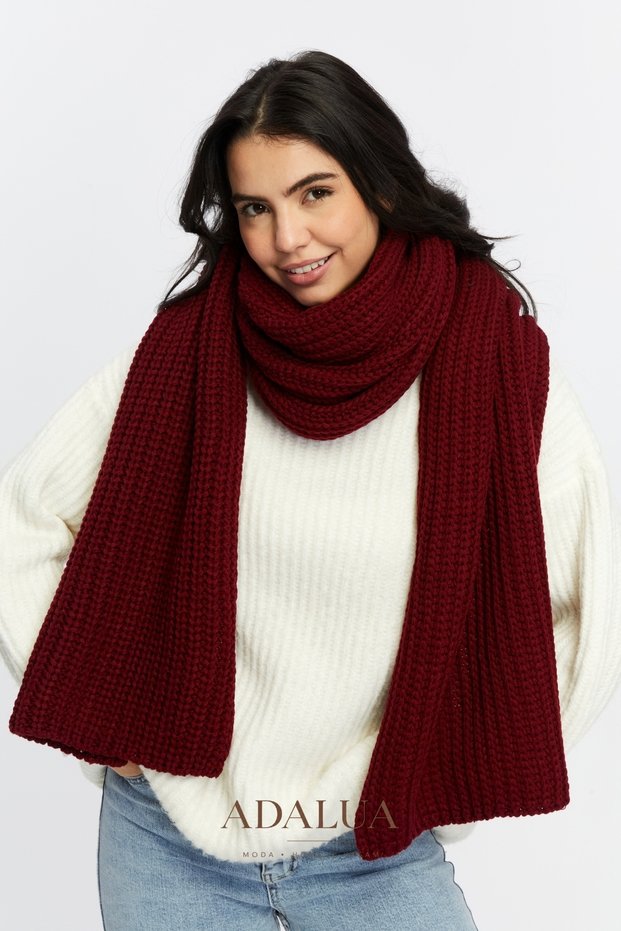 Women's Scarf Thessaloniki Knitted 45X220 cm – Thick Winter Knitted Scarf