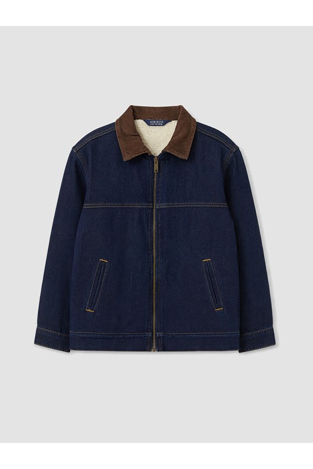 I Velvet Roba Collar Boys' Jean Coat from Freezen Store