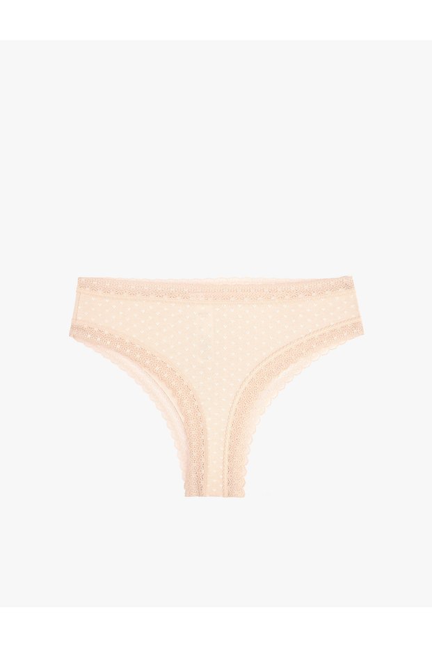 Lace Cotton Brazilian Panties