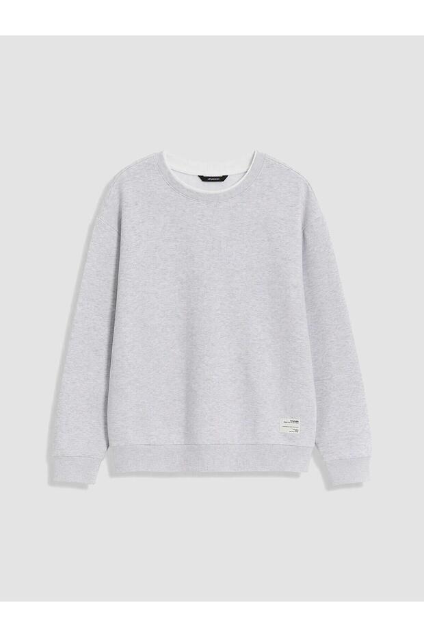 Crew Neck Men's Thick Sweatshirt (W6)