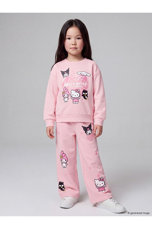 Rmz Gi̇yi̇m Farkiyla Hello Kitty Licensed Girls' Leggings
