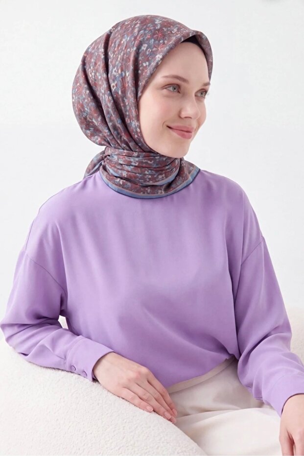 Mini Floral Pattern Soft Cotton Scarf
