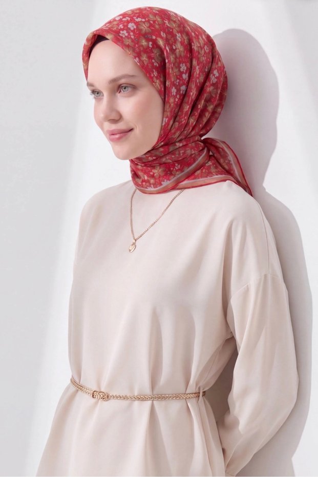 Mini Floral Pattern Soft Cotton Scarf